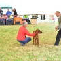 Quirina auf ihrer ersten Ausstellung