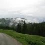 Die Wolken zogen weg.