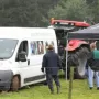 Auch der Traktor war im Einsatz.