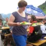 Und schon kommt auch das Essen.