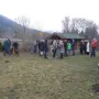 Welpenshow mit 21 Personen und 20 Hunden